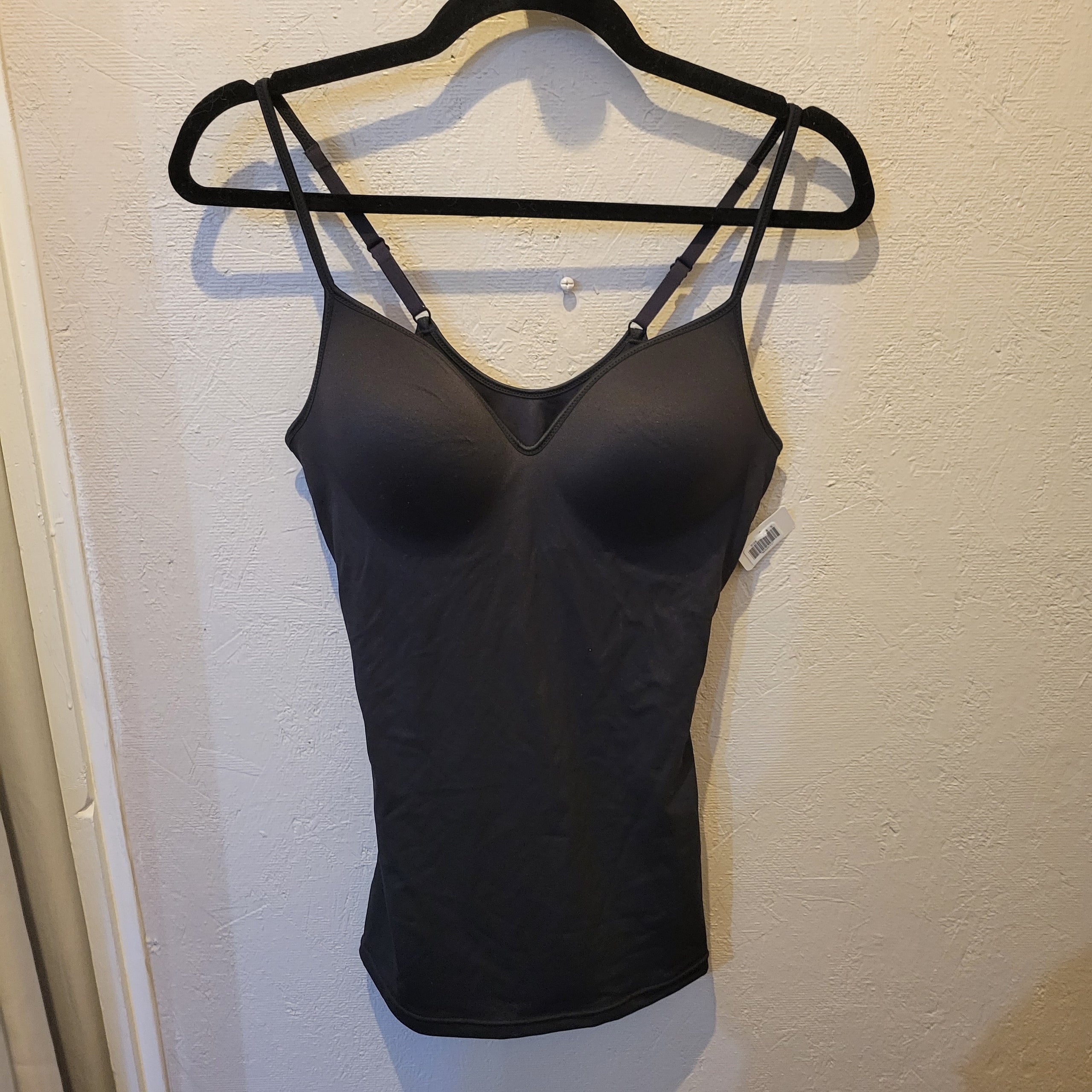 Maidenform Black Shapewear Cami with Built In Bra